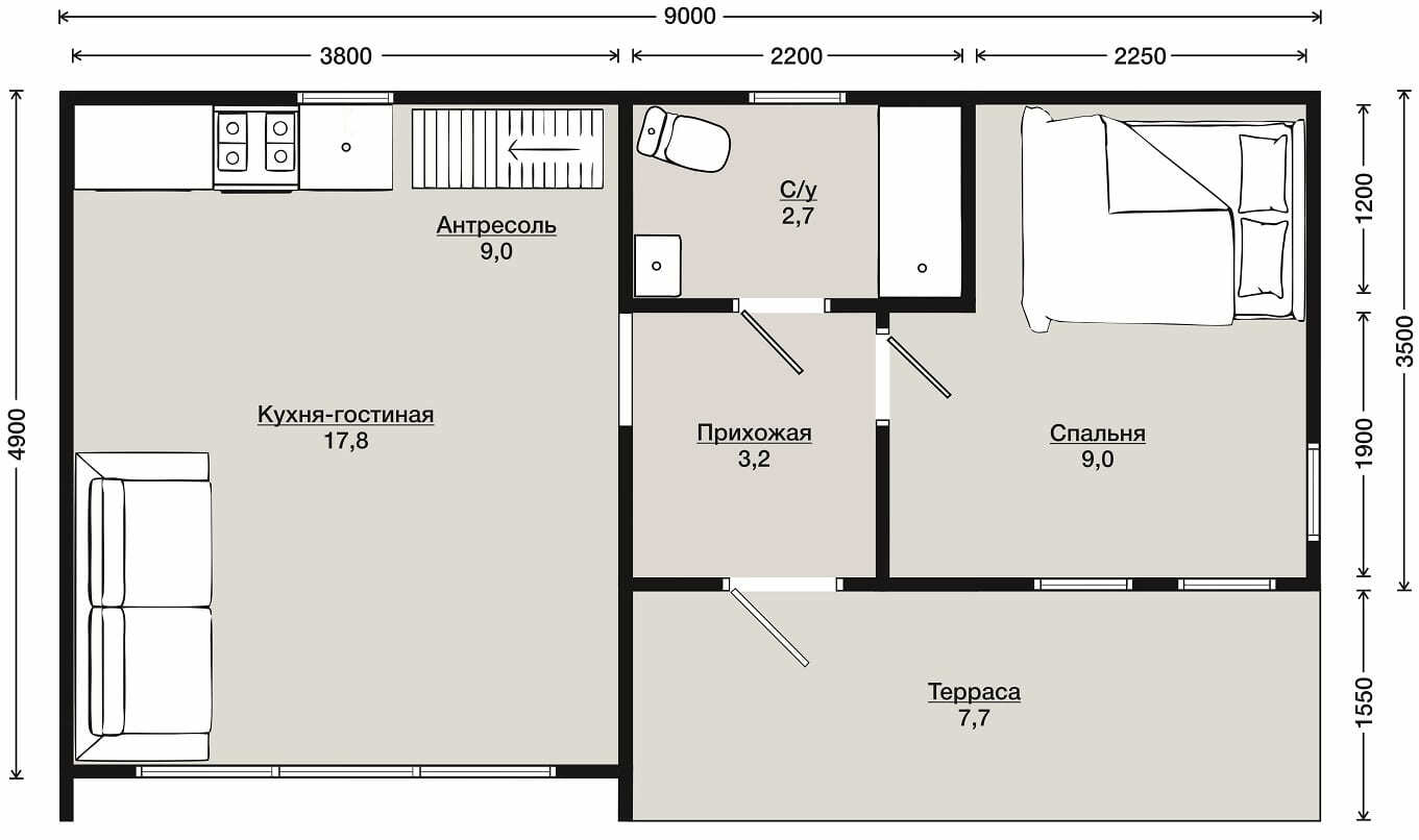 Белореченск модульные дома планировка